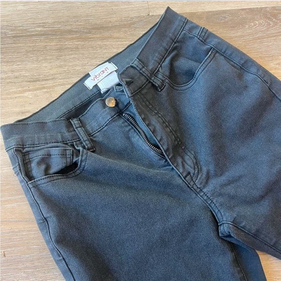 Black High-waisted flared jeans - Picture 2 of 5